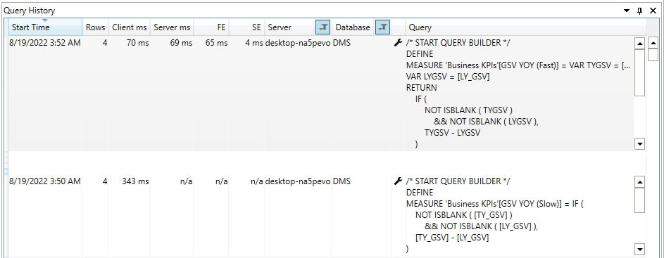 Variable in Dax
