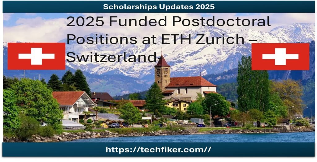 Postdoctoral Positions at ETH Zurich