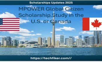 The MPOWER Global Citizen Scholarship, awarded annually, is designed to empower emerging international leaders in science, technology, and public policy.