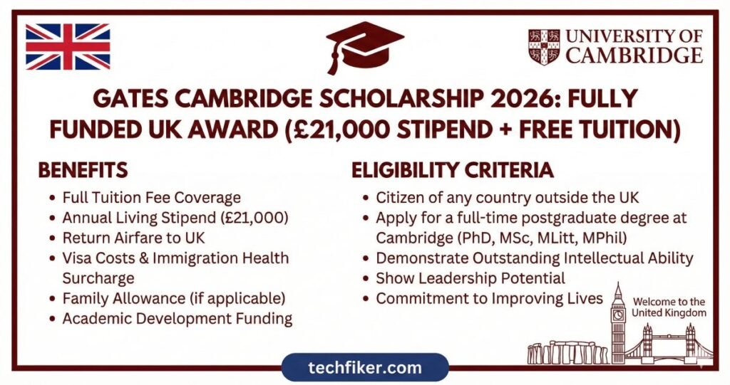 Gates Cambridge Scholarship 2026