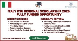 DSU Scholarship Italy