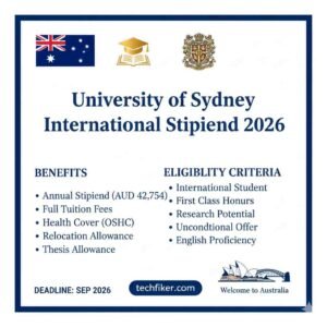 University of Sydney International Stipend