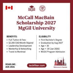 McCall MacBain Scholarship