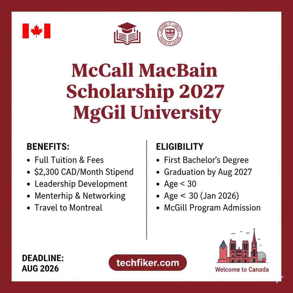 McCall MacBain Scholarship