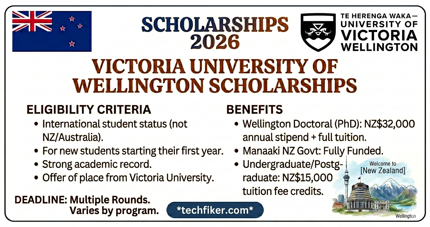 Victoria University of Wellington Scholarships
