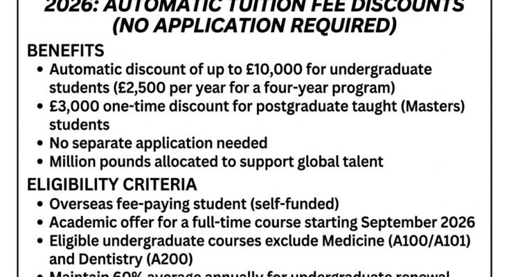 University of Sheffield International Scholarship