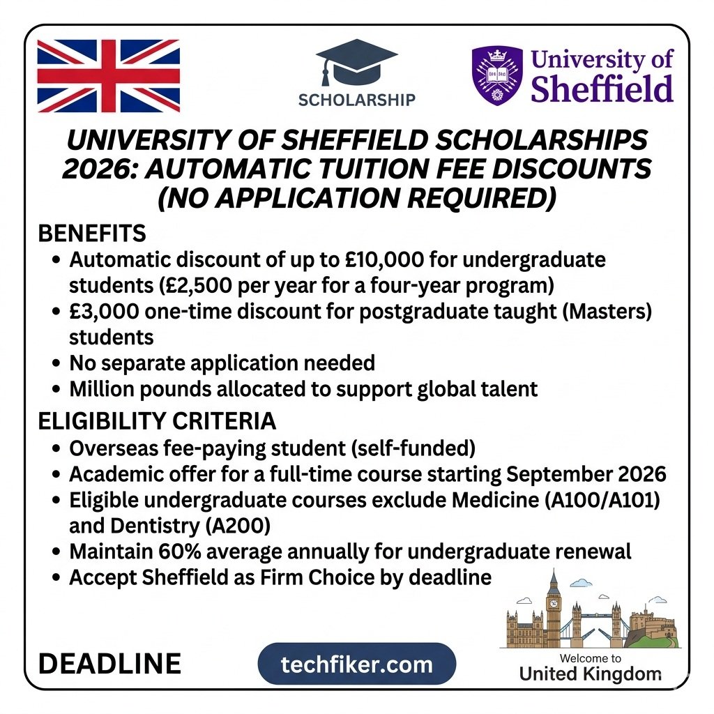 University of Sheffield International Scholarship