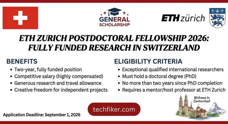 ETH Zurich Postdoctoral Fellowship