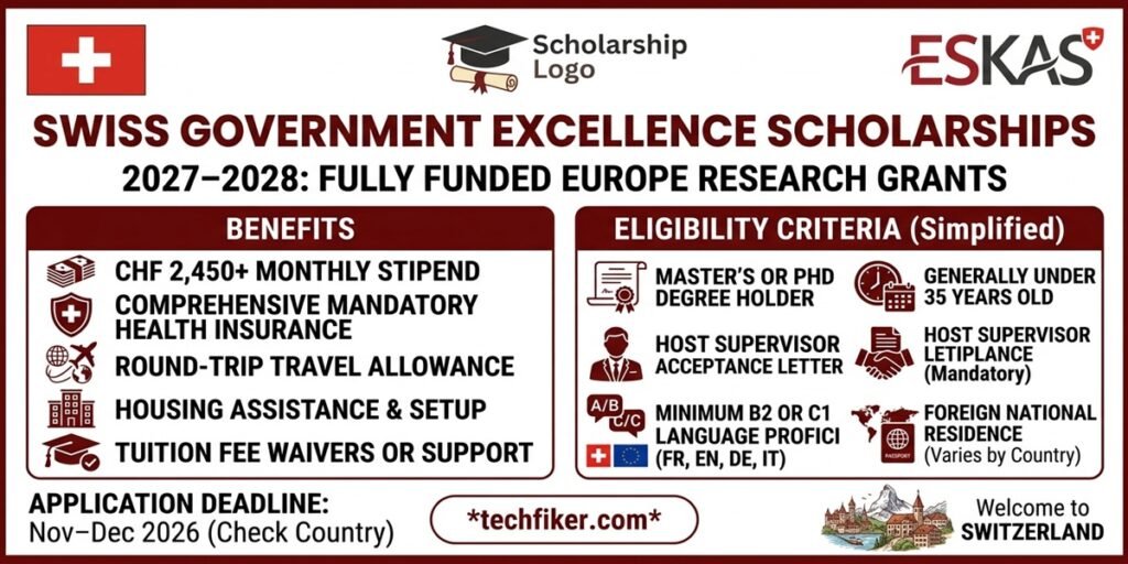 Swiss Government Excellence Scholarships