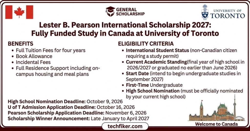 Lester B. Pearson International Scholarship