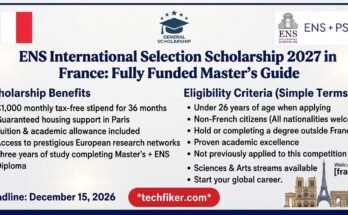 ENS International Selection Scholarship
