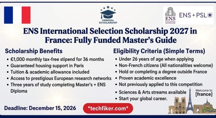 ENS International Selection Scholarship