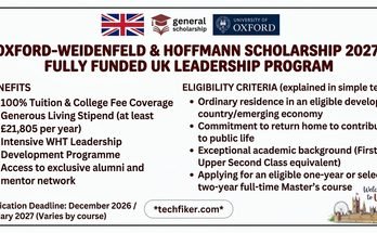 Oxford-Weidenfeld and Hoffmann Scholarship